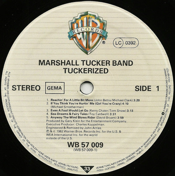 The Marshall Tucker Band ~ Tuckerized (Vinyl) - Djungel & Jazz