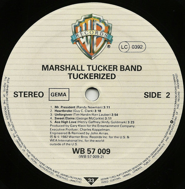 The Marshall Tucker Band ~ Tuckerized (Vinyl) - Djungel & Jazz