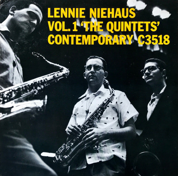 Lennie Niehaus : Vol.1 'The Quintets' (LP, Album, RE, RM)