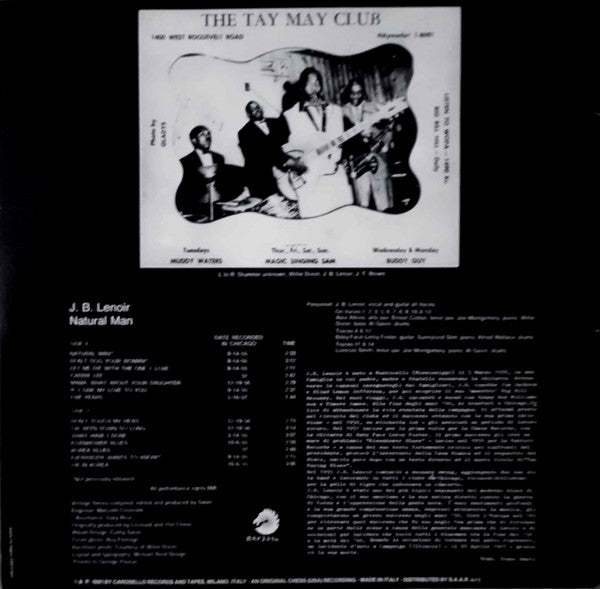 J.B. Lenoir : Natural Man (LP, Comp, RE)