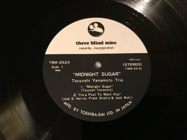 Tsuyoshi Yamamoto Trio : Midnight Sugar (LP, Album, RE)