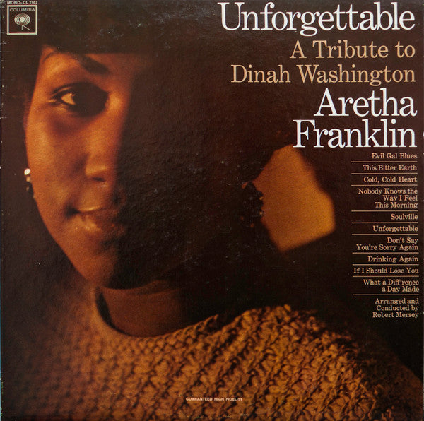 Aretha Franklin ~ Unforgettable - A Tribute To Dinah Washington (Vinyl) - Djungel & Jazz