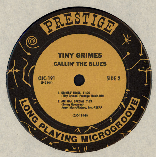 Tiny Grimes With J.C. Higginbotham ~ Callin' The Blues (Vinyl) - Djungel & Jazz