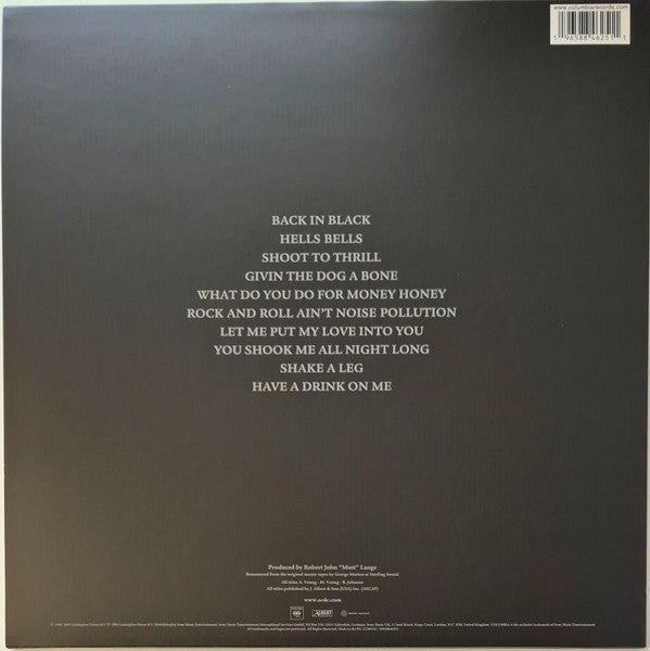 AC/DC ~ Back In Black (Vinyl) - Djungel & Jazz