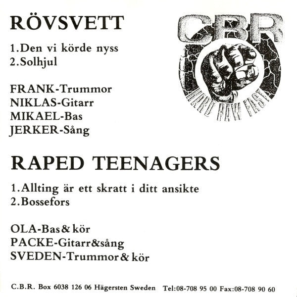 Rövsvett / Raped Teenagers ~ Rövsvett / Raped Teenagers (Vinyl) - Djungel & Jazz