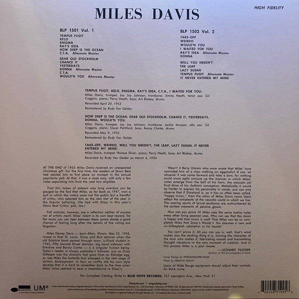 Miles Davis : Volume 2 (LP, Comp, Mono, RE, 180)