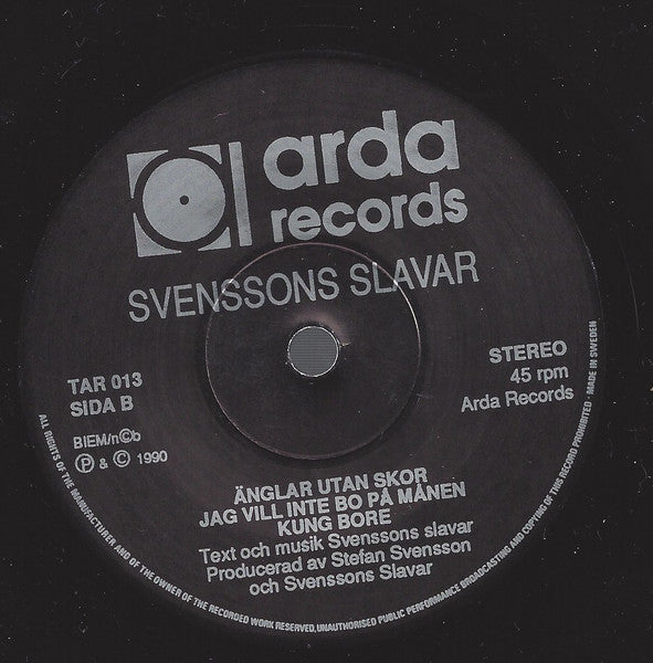 Svenssons Slavar ~ Jonny Pavement (Vinyl) - Djungel & Jazz