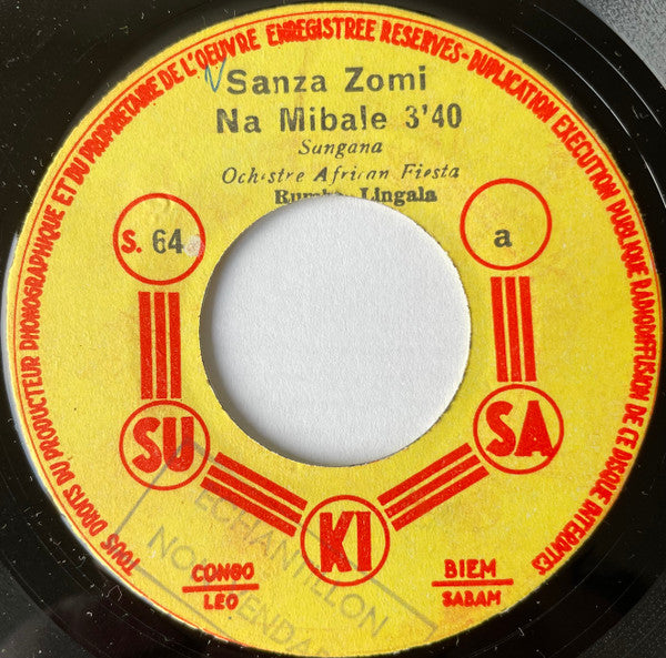 Orchestre African Fiesta ~ Sanza Zomi Na Mibale (Vinyl) - Djungel & Jazz
