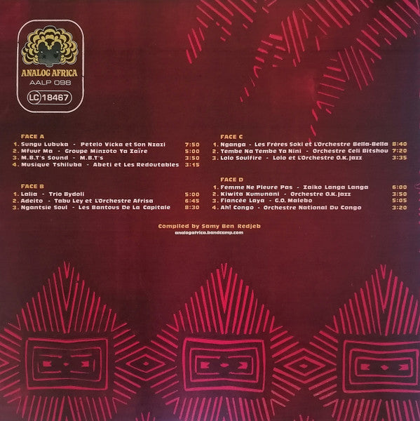 Various ~ Congo Funk! Sound Madness From The Shores Of The Mighty Congo River (Kinshasa/Brazzaville 1969-1982) (Vinyl) - Djungel & Jazz