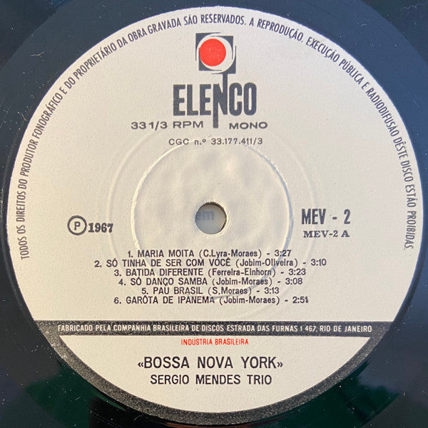 Sergio Mendes Trio, Antonio Carlos Jobim, Phil Woods, Art Farmer, Hubert Laws ~ Bossa Nova York (Vinyl) - Djungel & Jazz