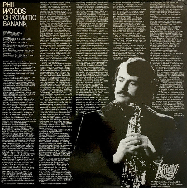 Phil Woods ~ Chromatic Banana (Vinyl) - Djungel & Jazz