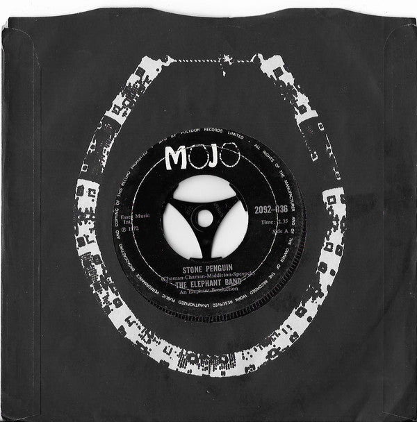 The Elephant Band ~ Stone Penguin / Groovin' At The Apollo (Vinyl) - Djungel & Jazz