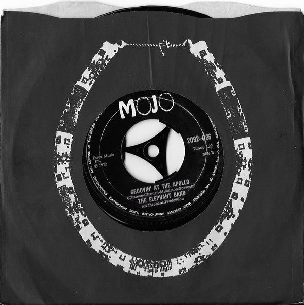 The Elephant Band ~ Stone Penguin / Groovin' At The Apollo (Vinyl) - Djungel & Jazz