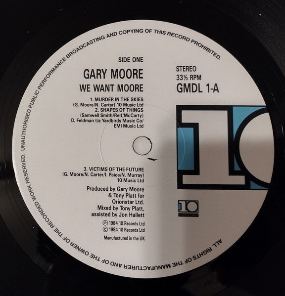 Gary Moore ~ We Want Moore! (Vinyl) - Djungel & Jazz