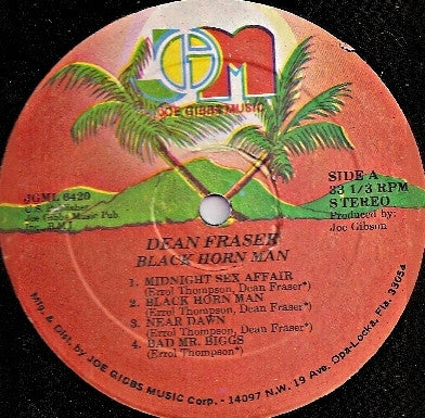 Dean Fraser : Black Horn Man (LP, Album)