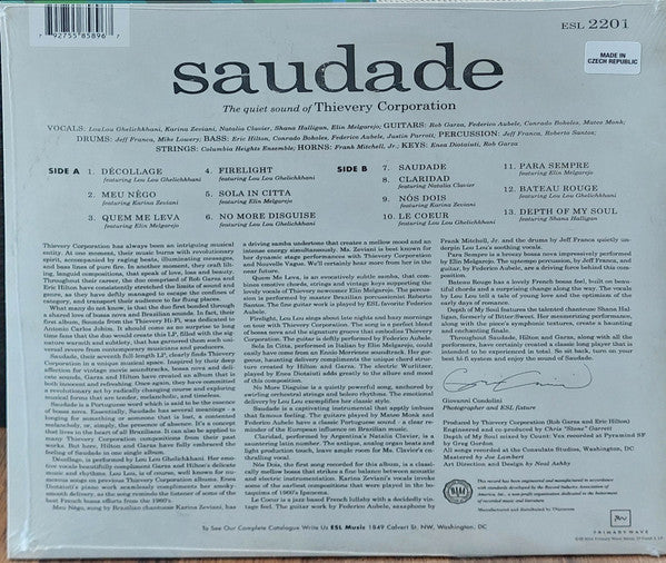 Thievery Corporation ~ Saudade (Vinyl) - Djungel & Jazz