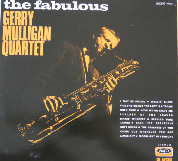 Gerry Mulligan Quartet : The Fabulous Gerry Mulligan Quartet (2xLP, Comp, RE)