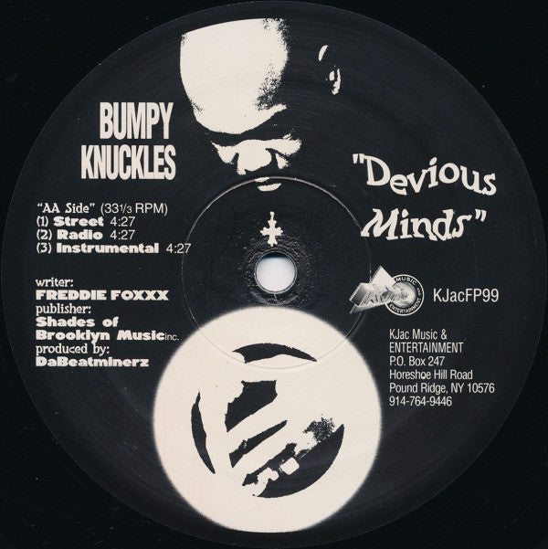 Bumpy Knuckles ~ A Part Of My Life / Devious Minds (Vinyl) - Djungel & Jazz