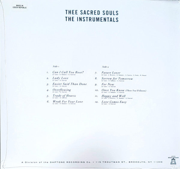 Thee Sacred Souls ~ The Instrumentals (Vinyl) - Djungel & Jazz