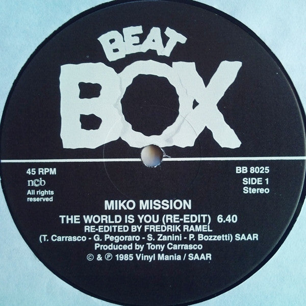 Miko Mission ~ The World Is You (A Swedish Beat Box Re-edit) (Vinyl) - Djungel & Jazz