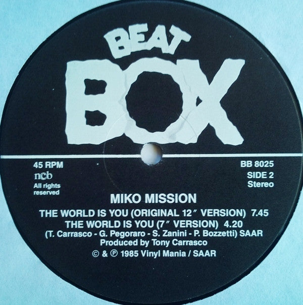 Miko Mission ~ The World Is You (A Swedish Beat Box Re-edit) (Vinyl) - Djungel & Jazz