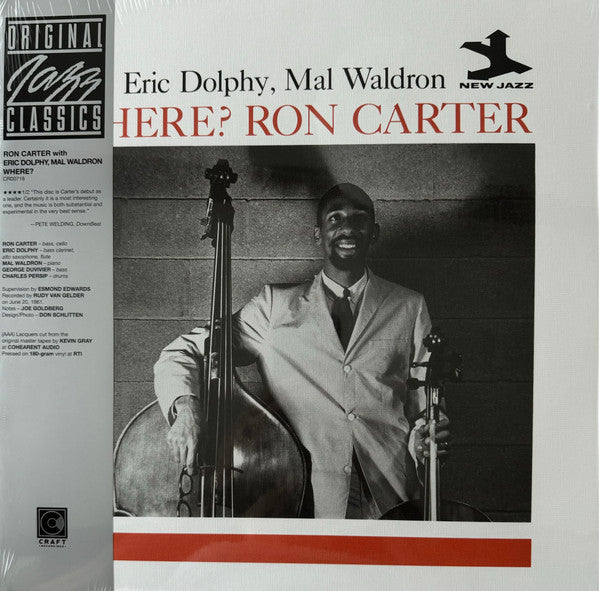 Ron Carter With Eric Dolphy, Mal Waldron ~ Where? (Vinyl) - Djungel & Jazz