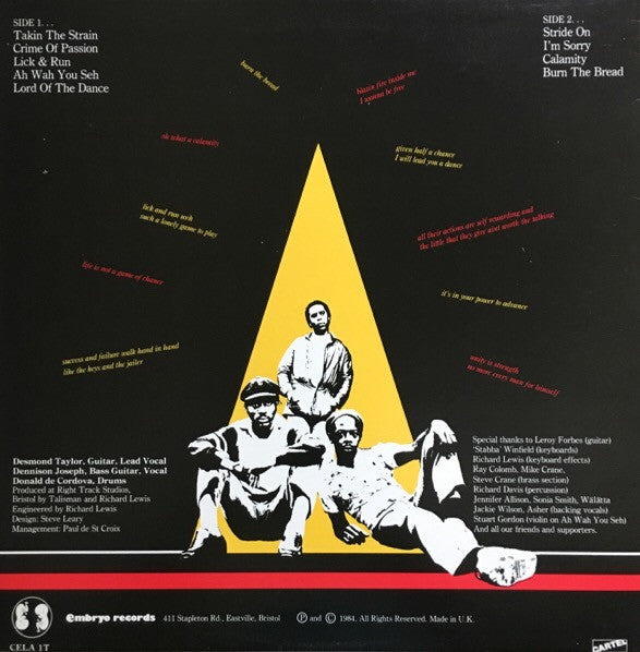 Talisman (3) : Takin' The Strain (LP, Album)