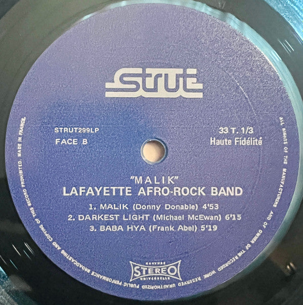 Lafayette Afro Rock Band ~ Malik (Vinyl) - Djungel & Jazz