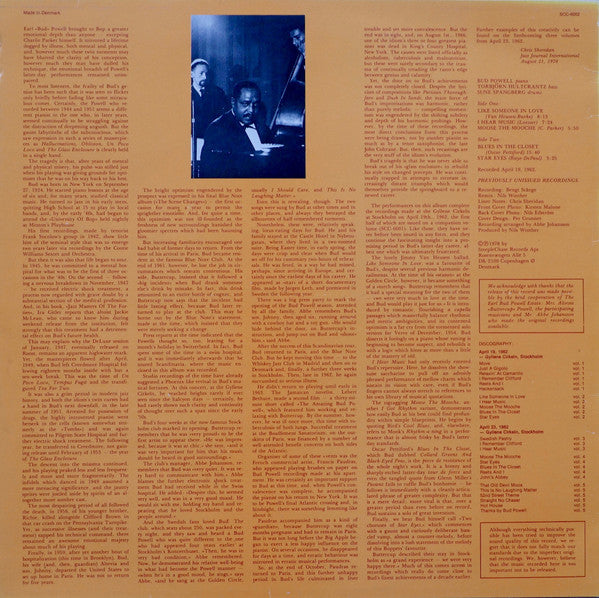Bud Powell Trio ~ At The Golden Circle Volume 2 (Vinyl) - Djungel & Jazz