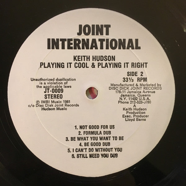 Keith Hudson : Playing It Cool & Playing It Right (LP)