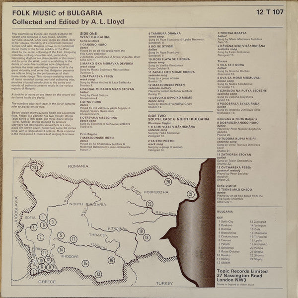 Various ~ Folk Music Of Bulgaria (Vinyl) - Djungel & Jazz