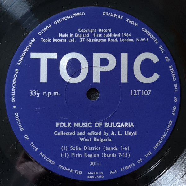 Various ~ Folk Music Of Bulgaria (Vinyl) - Djungel & Jazz