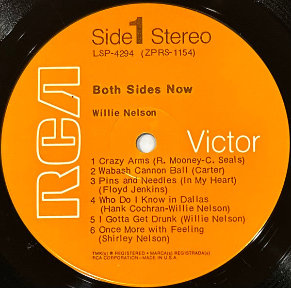 Willie Nelson : Both Sides Now (LP, Album, Ind)