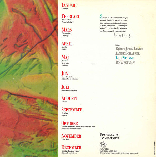 Leif Strand ~ New Age / De 12 Årstiderna (Vinyl) - Djungel & Jazz