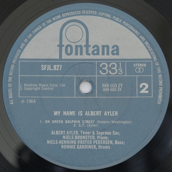 Albert Ayler ~ My Name Is Albert Ayler (Vinyl) - Djungel & Jazz