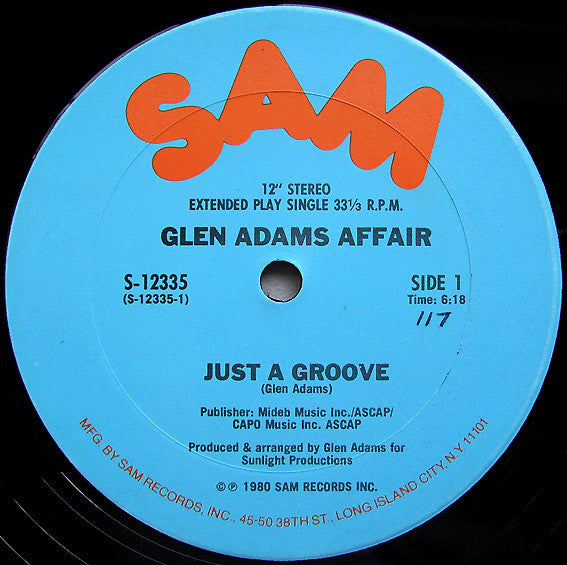Glen Adams Affair : Just A Groove (12", Single)