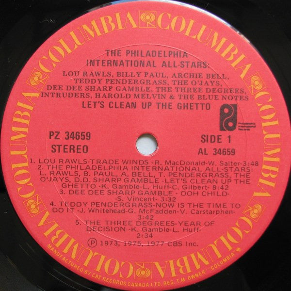 The Philadelphia International All-Stars ~ Let's Clean Up The Ghetto (Vinyl) - Djungel & Jazz