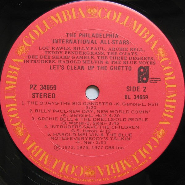 The Philadelphia International All-Stars ~ Let's Clean Up The Ghetto (Vinyl) - Djungel & Jazz