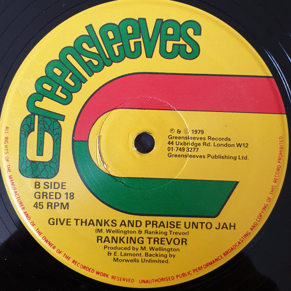 The Morwells / Ranking Trevor : They Hold Us Down / Give Thanks And Praises Unto Jah (12")