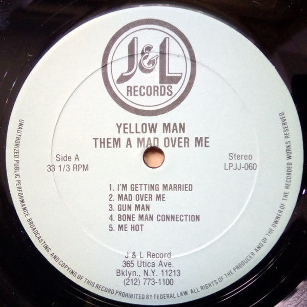 Yellowman : Them A Mad Over Me (LP, Album, blu)