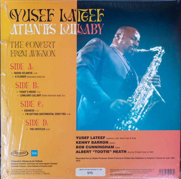 Yusef Lateef ~ Atlantis Lullaby - The Concert From Avignon (Vinyl) - Djungel & Jazz