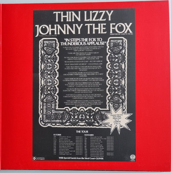 Thin Lizzy ~ Live And Dangerous At Hammersmith 16 Nov 1976 (Vinyl) - Djungel & Jazz