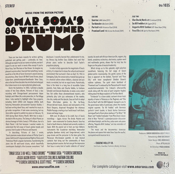 Omar Sosa : Omar Sosa's 88 Well-Tuned Drums (LP, RSD, Ltd, RM, Red)