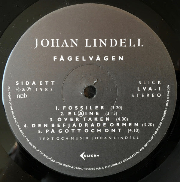 Johan Lindell ~ Fågelvägen (Vinyl) - Djungel & Jazz