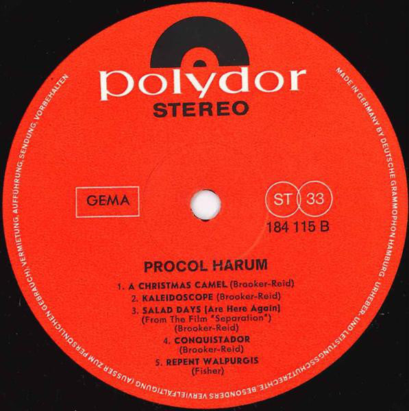 Procol Harum ~ Procol Harum (Vinyl) - Djungel & Jazz