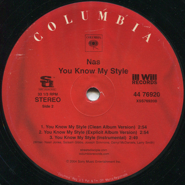 Nas ~ Thief's Theme / You Know My Style (Vinyl) - Djungel & Jazz