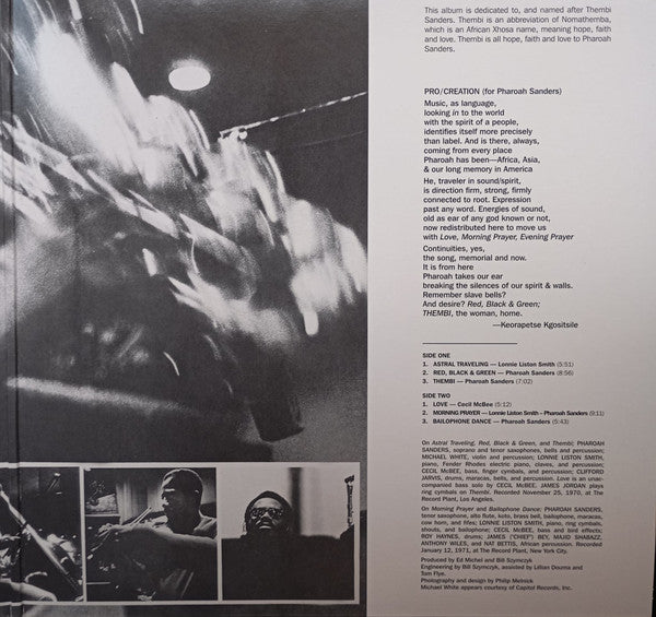 Pharoah Sanders ~ Thembi (Vinyl) - Djungel & Jazz