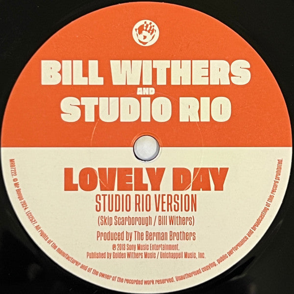 Bill Withers And Studio Rio ~ Lovely Day (Vinyl) - Djungel & Jazz