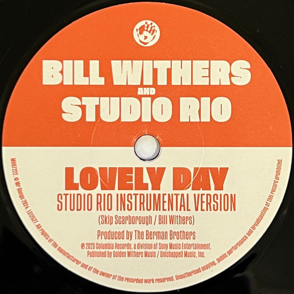 Bill Withers And Studio Rio ~ Lovely Day (Vinyl) - Djungel & Jazz