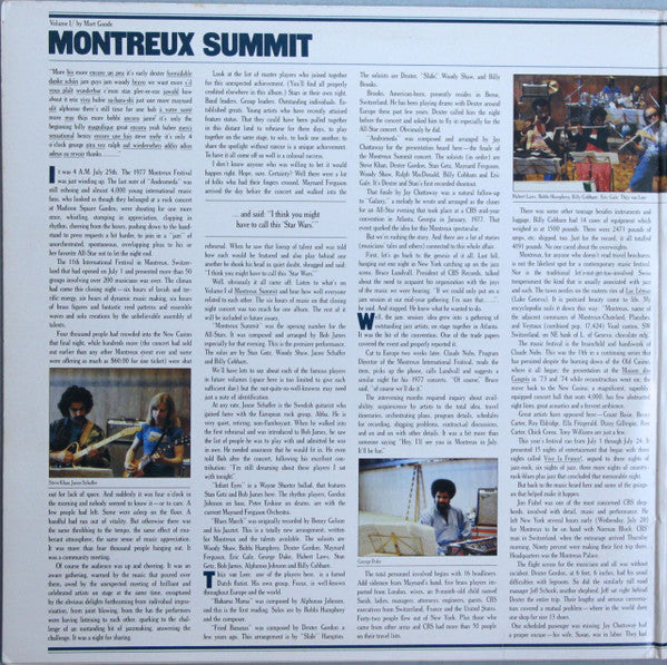 Various : Montreux Summit, Volume 1 (2xLP, Album, Pit)